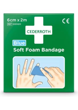 Cederroth Soft Foam Bandage Blue 2m