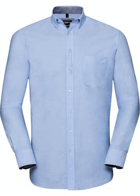 Russell Men´s Long Sleeve Tailored Washed Oxford Shirt