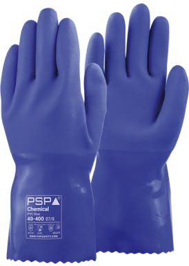 PSP 40-400 Chemical PVC Blue Werkhandschoen