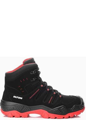 Elten Quentin Black-Red Mid ESD S3S