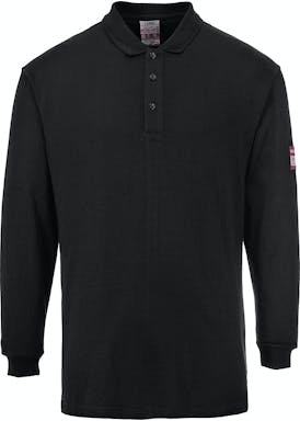 Portwest Vlamvertragende Antistatische Lange Mouw Polo Shirt FR10