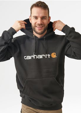 Carhartt Signature Logo Hooded Sweatshirt 100074