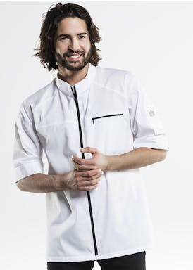 Chef Jacket Modena UFX White Short Sleeve