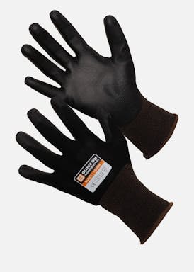 GloveOn Black Touch PU Gecoate Werkhandschoen