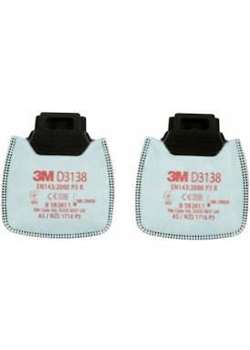 3M Secure Click Stoffilter D3138, P3 R
