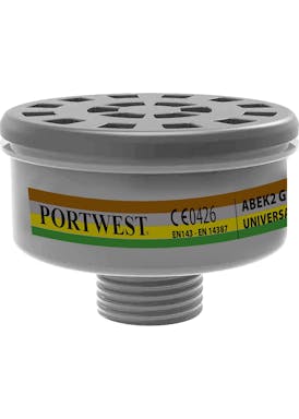 Portwest ABEK2 Gas Filter Universal Thread (4 Stuks)