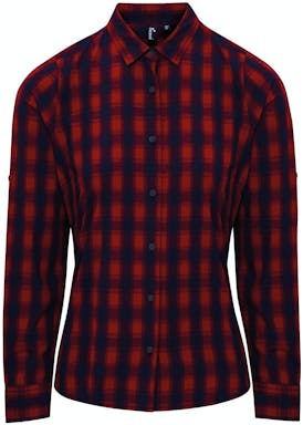 Premier Women´s Mulligan Check Cotton Long Sleeve Shirt