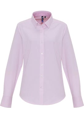 Premier Women´s Cotton Rich Oxford Stripes Shirt