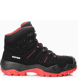 Elten Quentin Black-Red Mid ESD S3S
