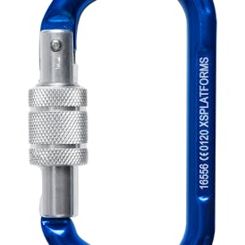 AllRisk Screw-locking Karabiner Blue Aluminum