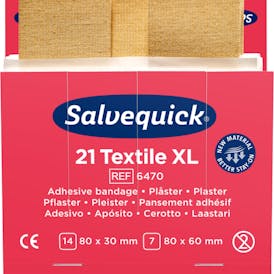 Cederroth Salvequick Extra Grote Textielpleisters 21 Stuks