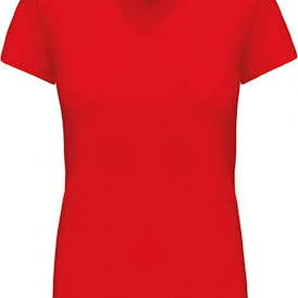 Kariban Dames T-Shirt V-Hals Korte Mouwen