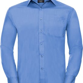 Russell Men´s Long Sleeve Classic Polycotton Poplin Shirt