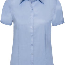Russell Ladies´ Short Sleeve Tailored Herringbone Shirt